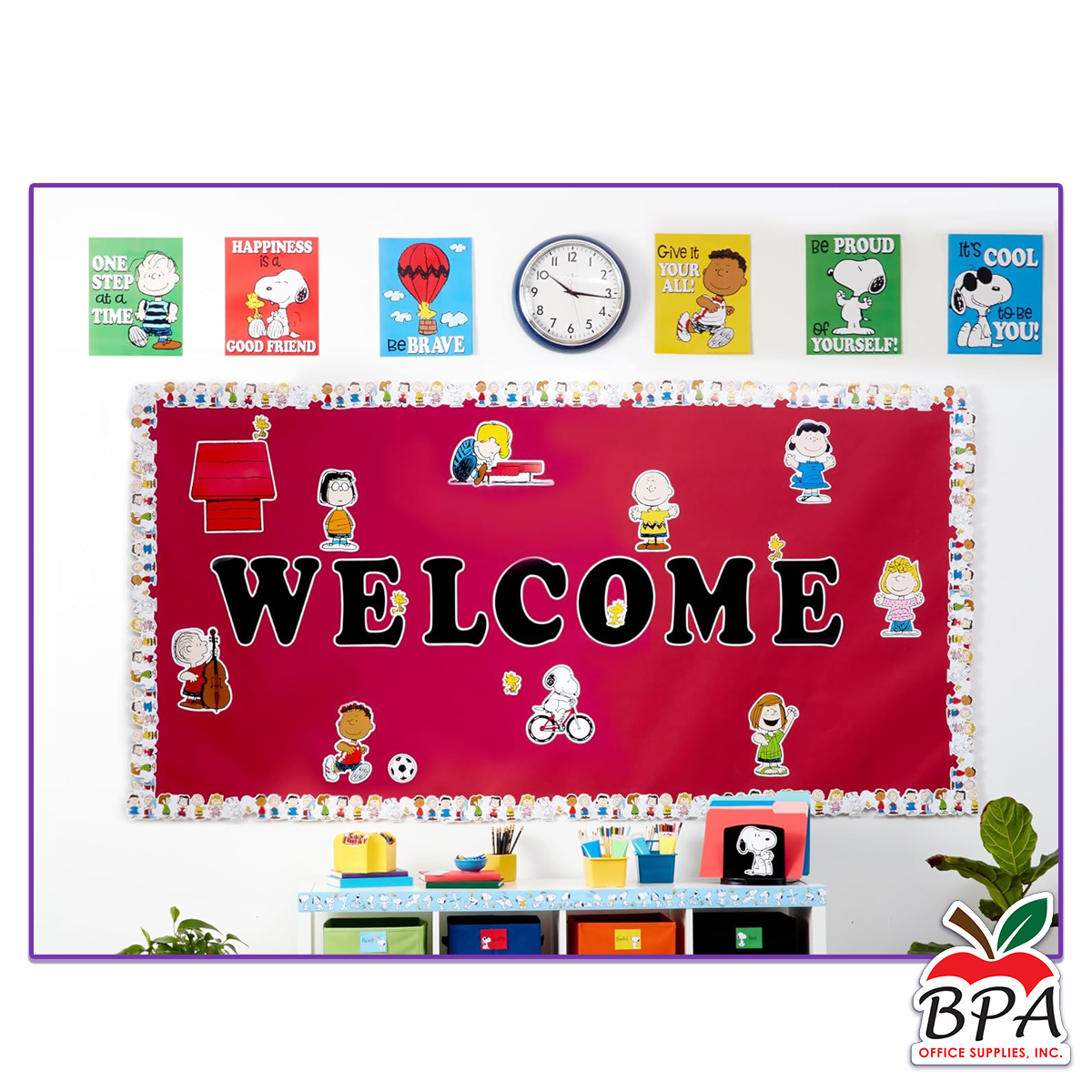 Eureka •  Borde "Peanuts - Character Lineup - Extra Wide Deco Trim"